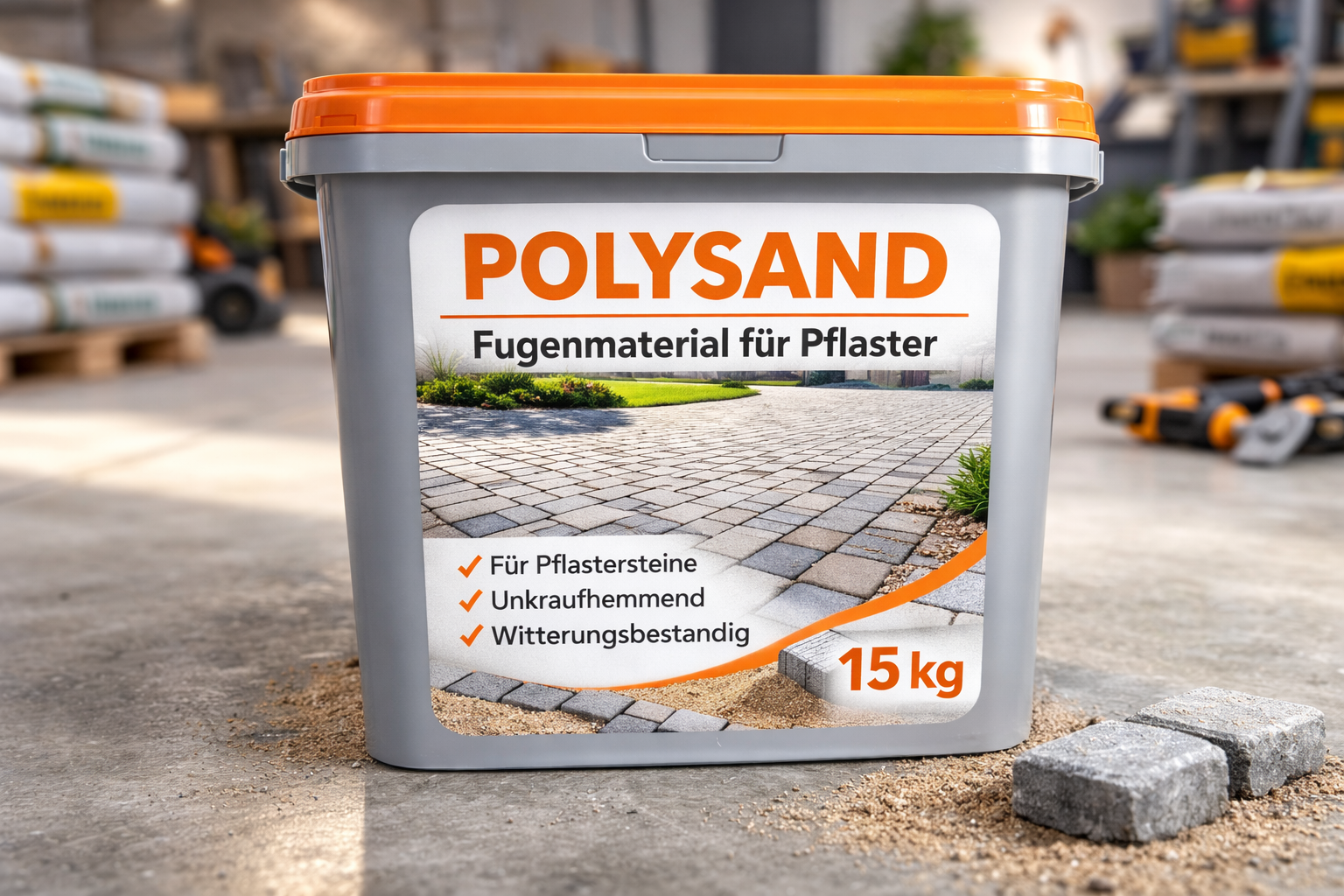 POLYSAND Polymerfugensand Basalt / anthrazit – Ansicht 8