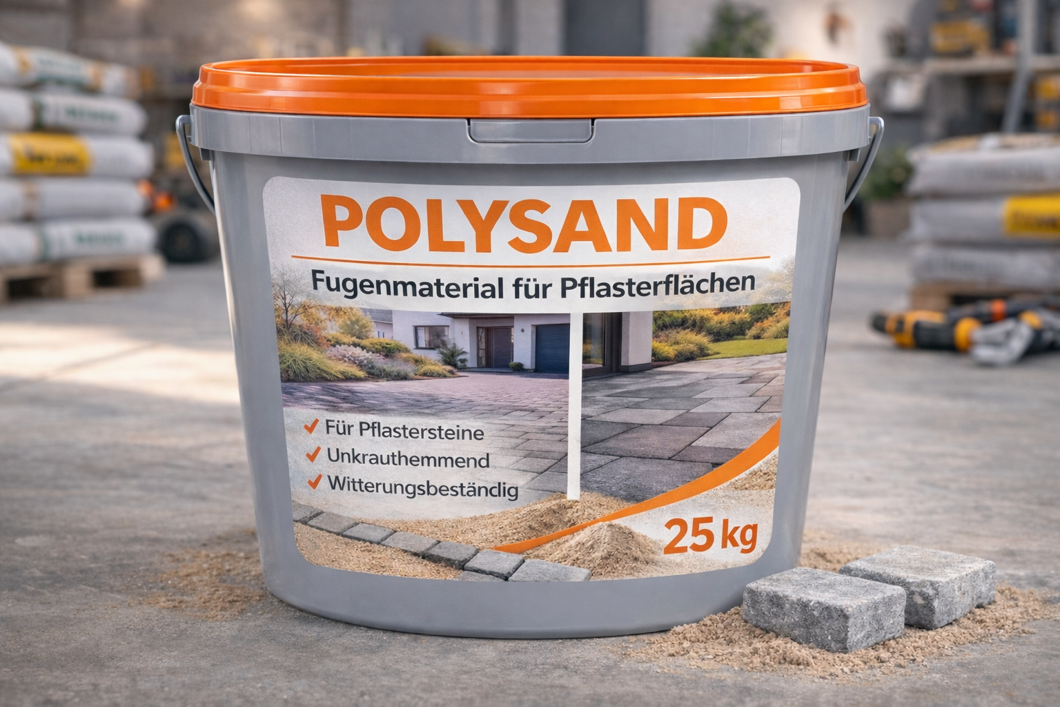 POLYSAND Polymerfugensand Basalt / anthrazit – Ansicht 6